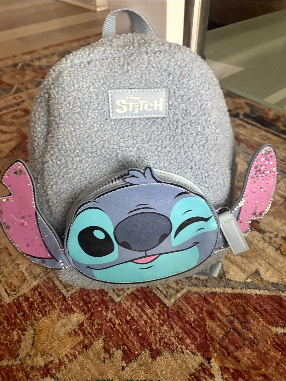 Mochila de Stich a Relieve Azul new set